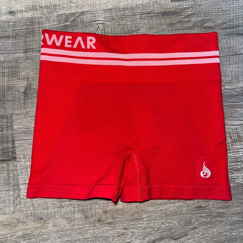 Ryderwear Vivid Red Bike Shorts